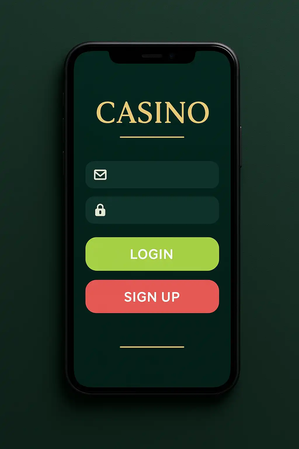 Heartbreakers Slot login screen shown on a mobile phone
